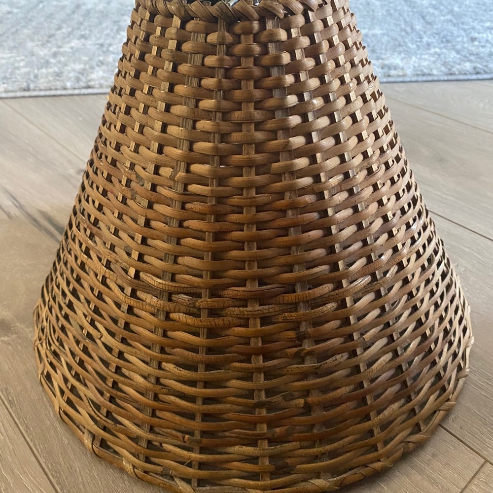 Vintage Wicker Lamp Shade